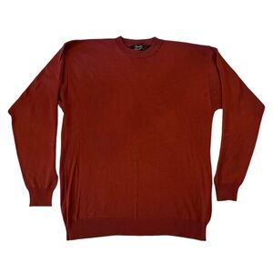 Fonte 100% Washable Silk Sweater Women's Size Large Rust